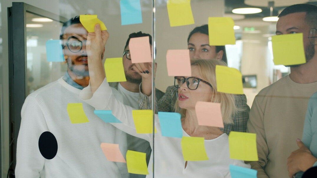 team brainstorming ideas