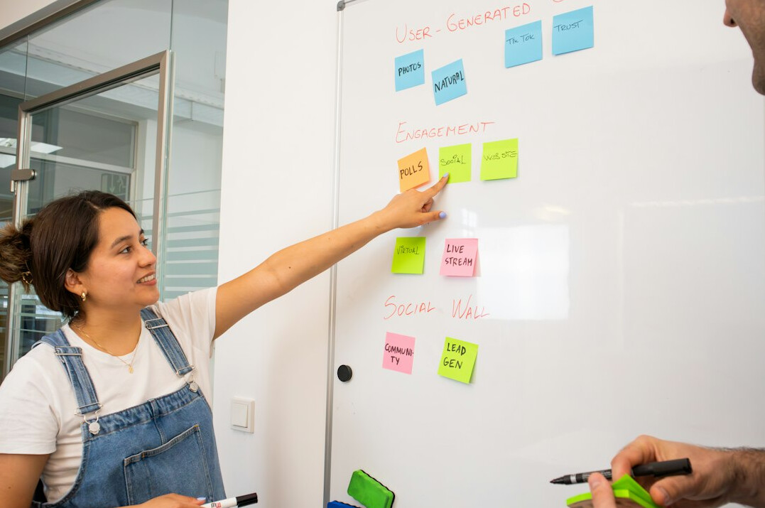 marketing team analyzing feedback